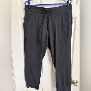 lululemon athletica Black Capris with Drawstring Waist
